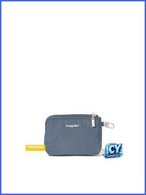 RFID Travel Wristlet Wallet with Detachable Clip, Lightweight